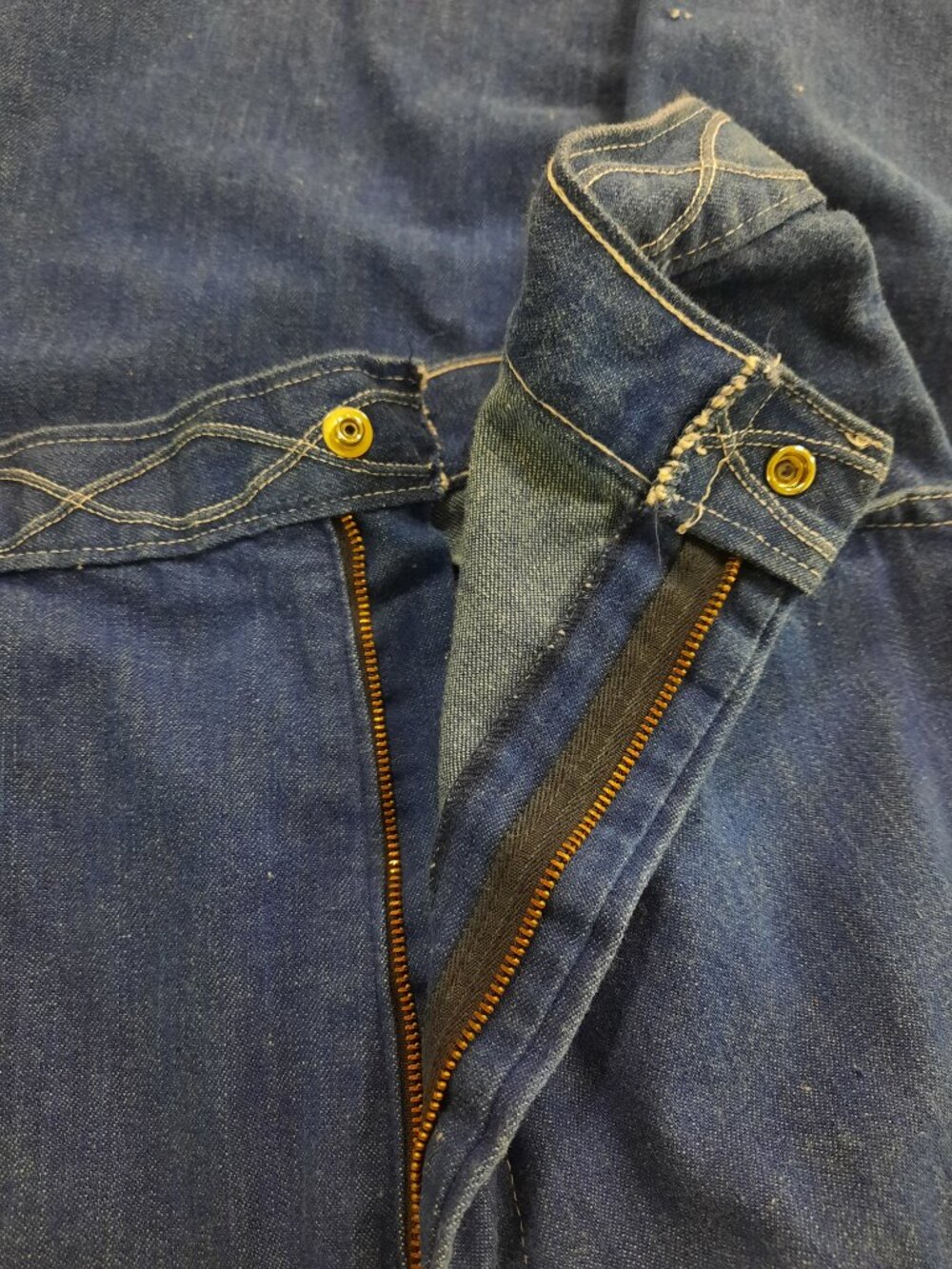 Vtg 60s handmade wide leg jeans - Picture 10 of 10